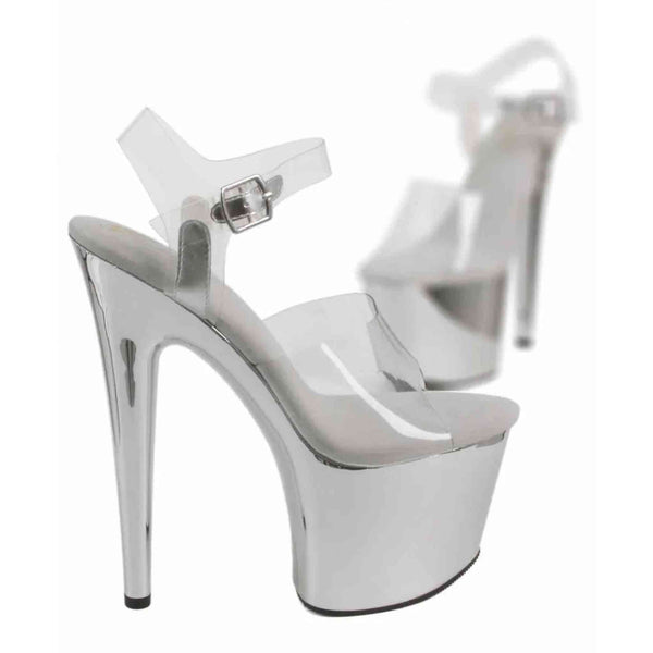 Sandali con décolleté trasparente Tacco 15.5 cm