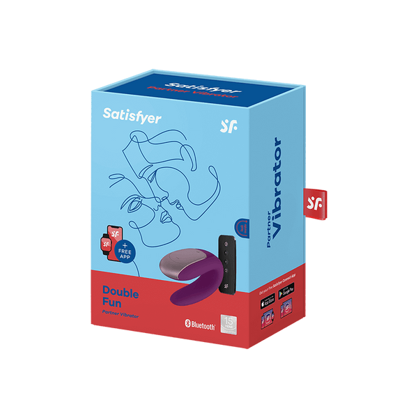 Satisfyer Double Fun Connect App viola: vibratore per coppia