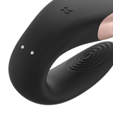 Satisfyer Double Love Connect App nero: vibratore per coppia