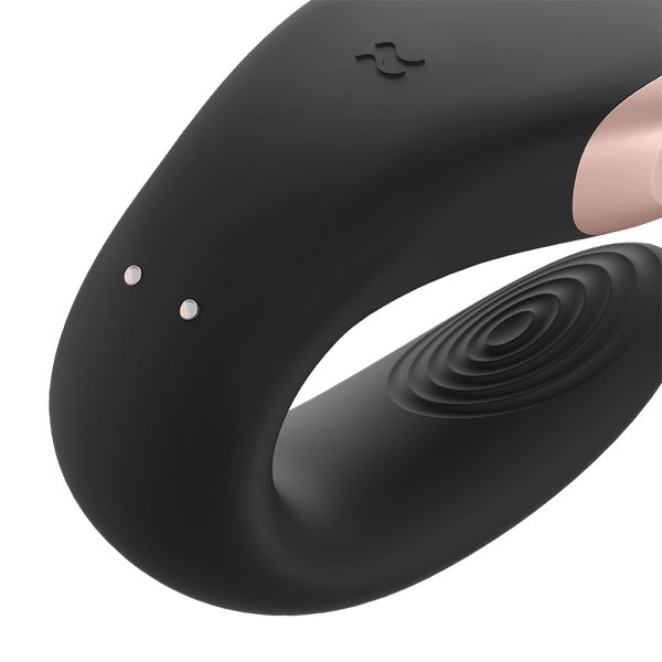 Satisfyer Double Love Connect App nero: vibratore per coppia