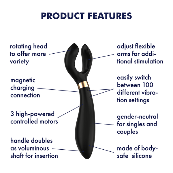 Satisfyer Endless Fun nero: vibratore per coppia