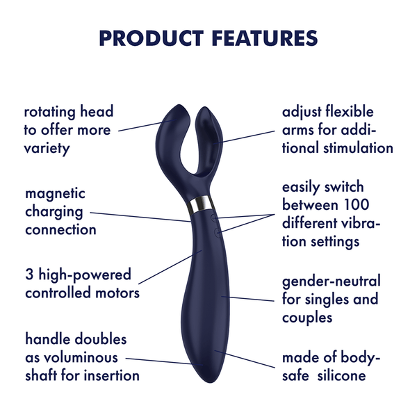 Satisfyer Endless Fun blu: vibratore per coppia