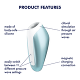 Satisfyer Love Breeze azzurro ghiaccio: succhia clitoride ad Air Pulse