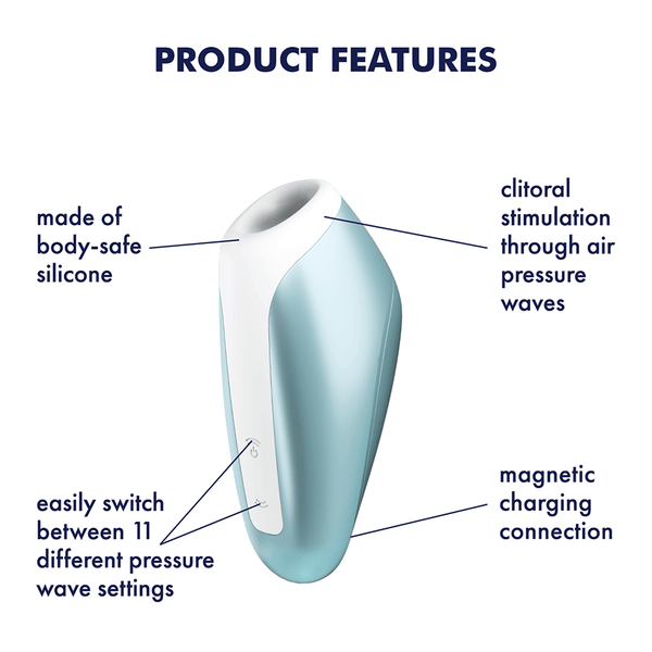 Satisfyer Love Breeze azzurro ghiaccio: succhia clitoride ad Air Pulse