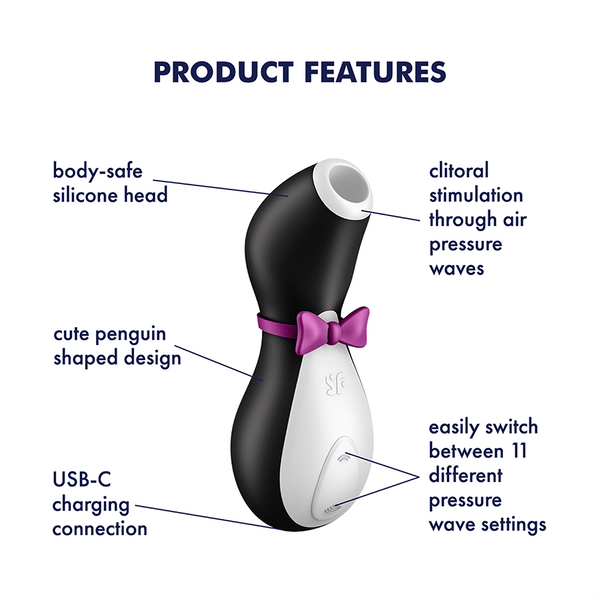 Satisfyer Penguin: succhia clitoride ad Air Pulse