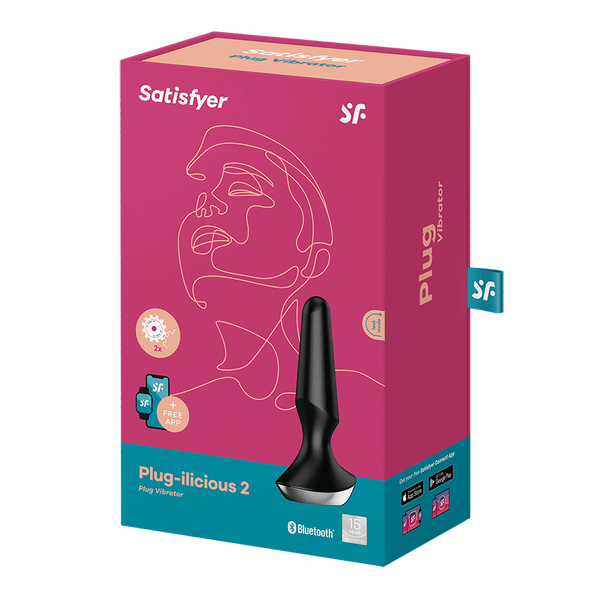Satisfyer Plug-ilicious 2 Connect App nero: plug prostatico vibrante