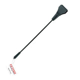 Paddle BDSM in silicone nero Fetish Fantasy Series con etichetta sul manico