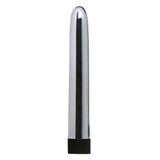 Vibratore cromato lucido Intense con punta arrotondata e base nera