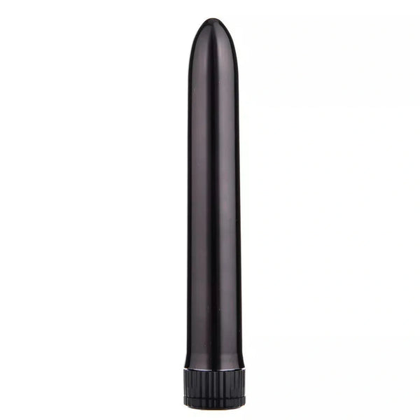 Vibratore nero opaco Intense superficie liscia con base a scanalature