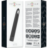 Confezione scatola vibratore Intense VITO bianca nera specifiche ABS BPA free
