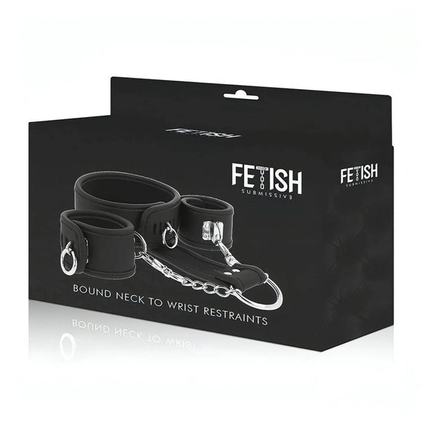 Set Costrittivo ″Collo legato ai polsi″ - Realizzato in pelle vegana