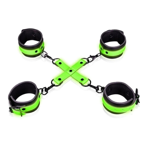 Set Fluoredscente Hogtie con Cavigliere e Polsiere