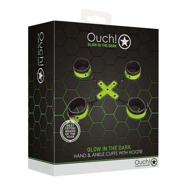 Set Fluoredscente Hogtie con Cavigliere e Polsiere