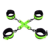 Set Fluoredscente Hogtie con Cavigliere e Polsiere