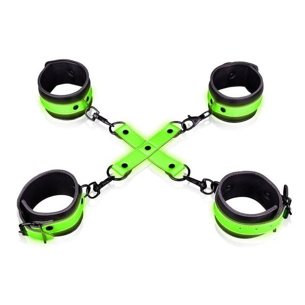 Set Fluoredscente Hogtie con Cavigliere e Polsiere