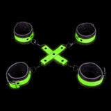 Set Fluoredscente Hogtie con Cavigliere e Polsiere