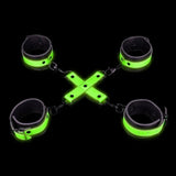 Set Fluoredscente Hogtie con Cavigliere e Polsiere