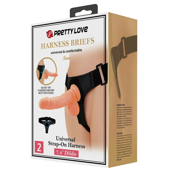 Confezione Pretty Love imbracatura universale e fallo ventosa