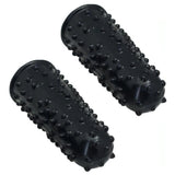 Set di 2 ditali con rilievi stimolanti - Nero