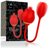 Sex Toy 2 in 1 Ovetto Vibrante + Lingua Vibrante - 100% Silicone Medicale, Ricaricabile