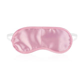 Maschera per occhi in tessuto satinato rosa