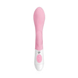 Vibratore a dito in silicone rosa pastello