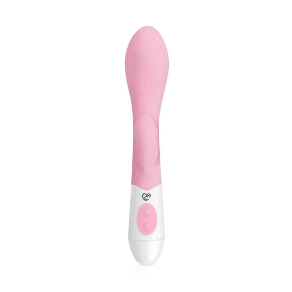Vibratore a dito in silicone rosa pastello