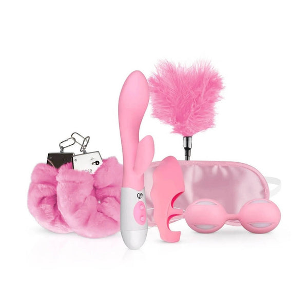 Set regalo erotico rosa completo da 6 pezzi