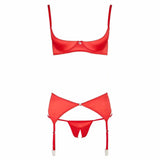 Sexy Lingerie Set Rosso 3 pezzi