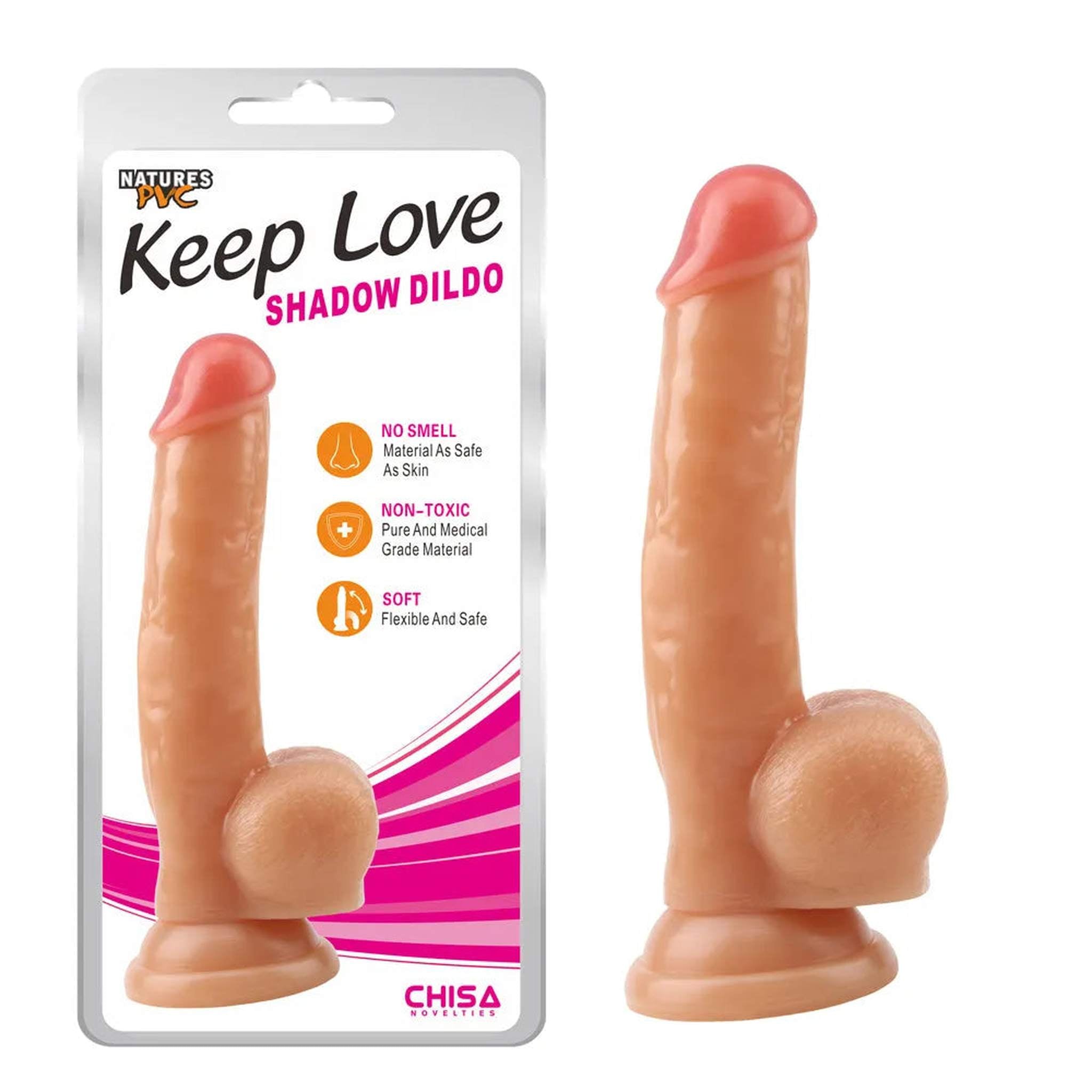 Shadow Dildo Realistico Con Testicoli Schiacciati