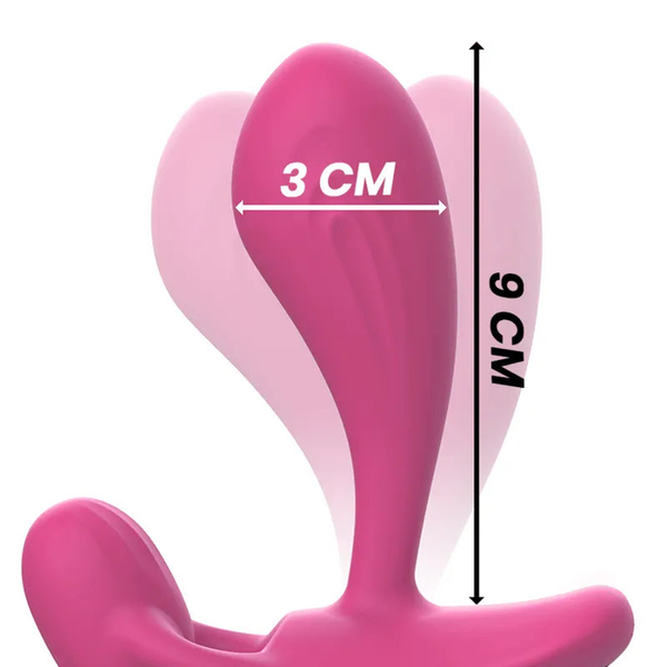 Plug anale rosa Intense dimensioni 3x9 cm in silicone super morbido