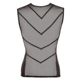 Shirt Mesh Trasparente con Inserti Wetlook