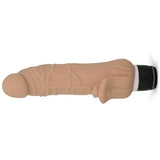 Silicone Classic Vibe with clit stim - Flesh