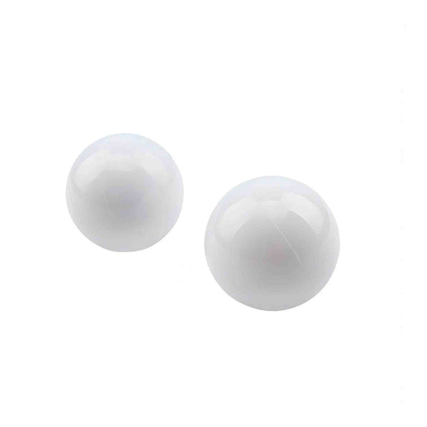 Sfere interne bianche lucide per palle Kegel Silicone Geisha Balls