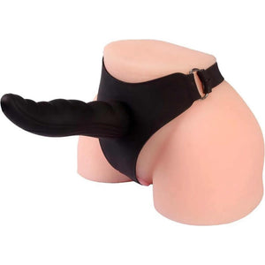 Silcone Strap-On Milano - Nero, 14 cm.