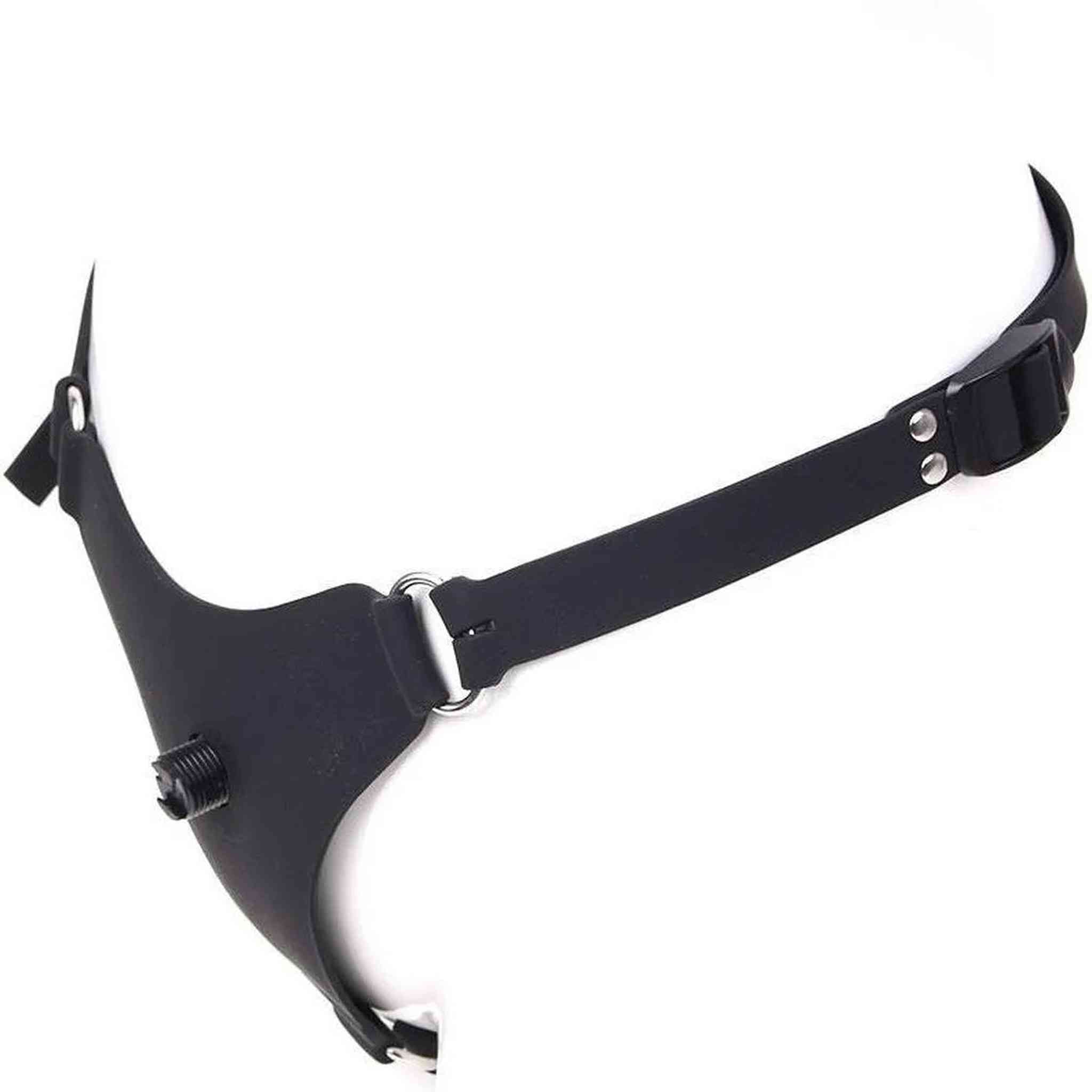 Silcone Strap-On Milano - Nero, 14 cm.