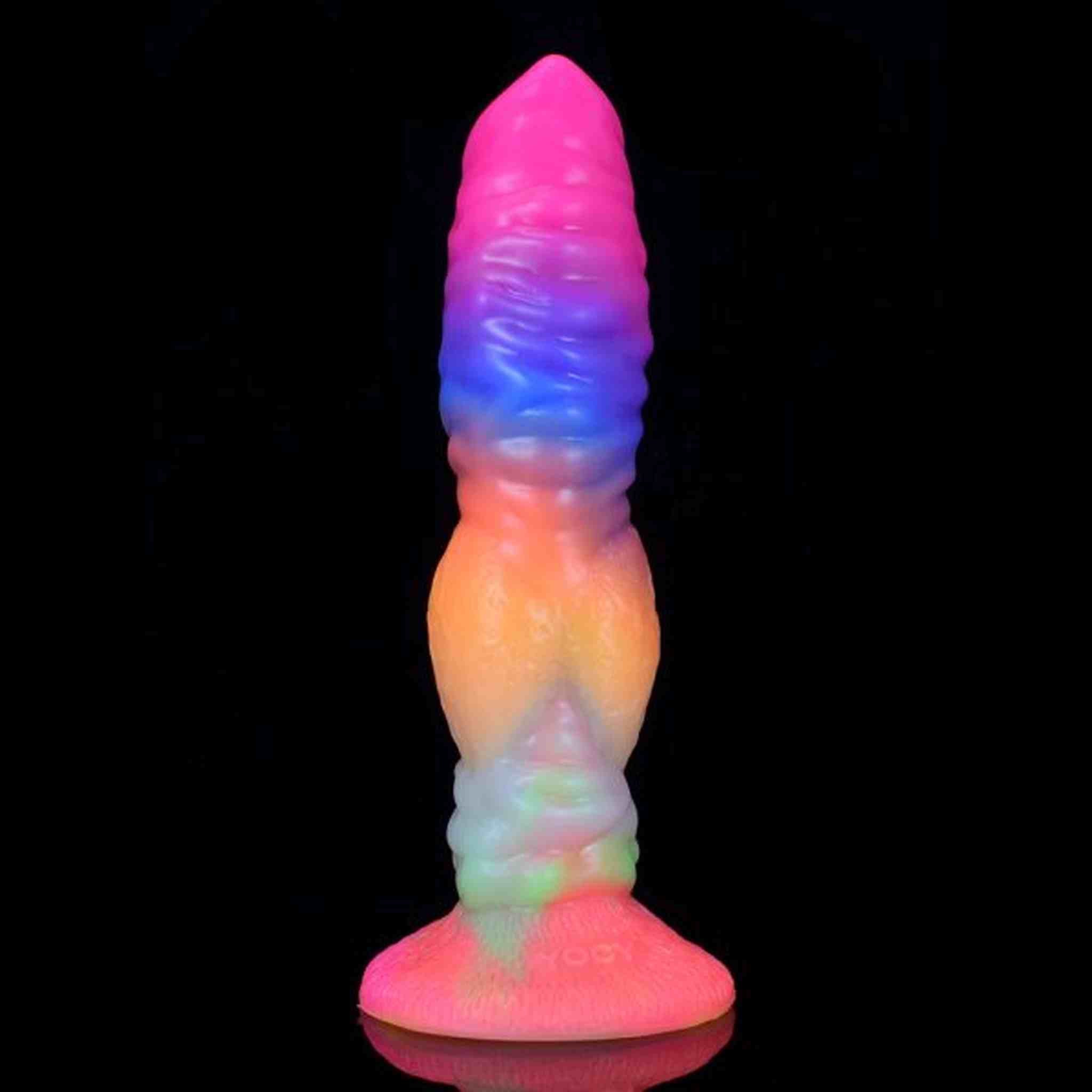 Silicone wolf anal dildo