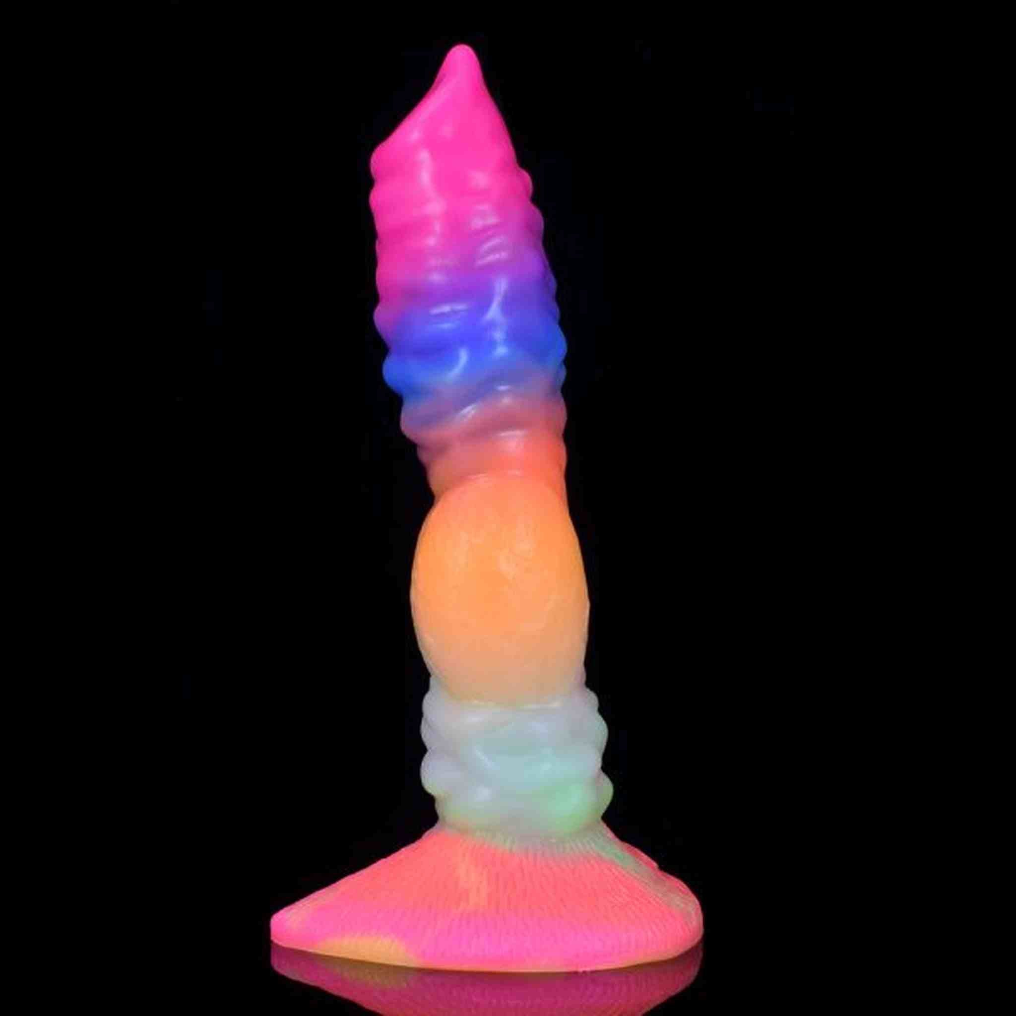 Silicone wolf anal dildo