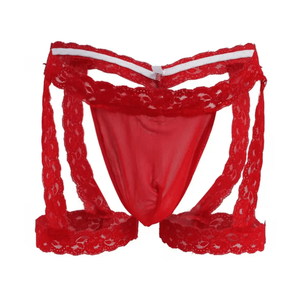 Sissy Erotic Garter And Slip Set