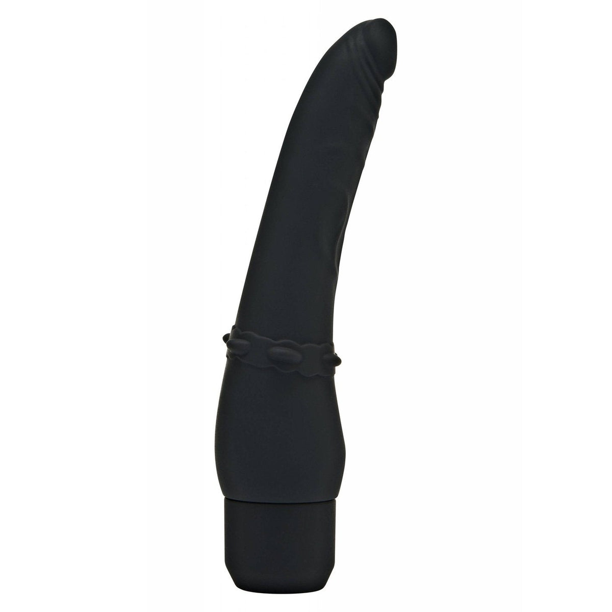 Slimline 100% Silicone Vibrator - Black