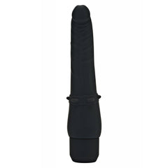 Slimline 100% Silicone Vibrator - Black