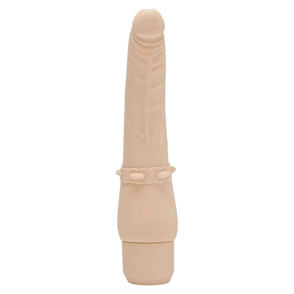 Slimline 100% Silicone Vibrator - Flesh