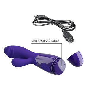 Snappy Vibratore Rabbit Ricaricabile con 30 modalità di vibrazione