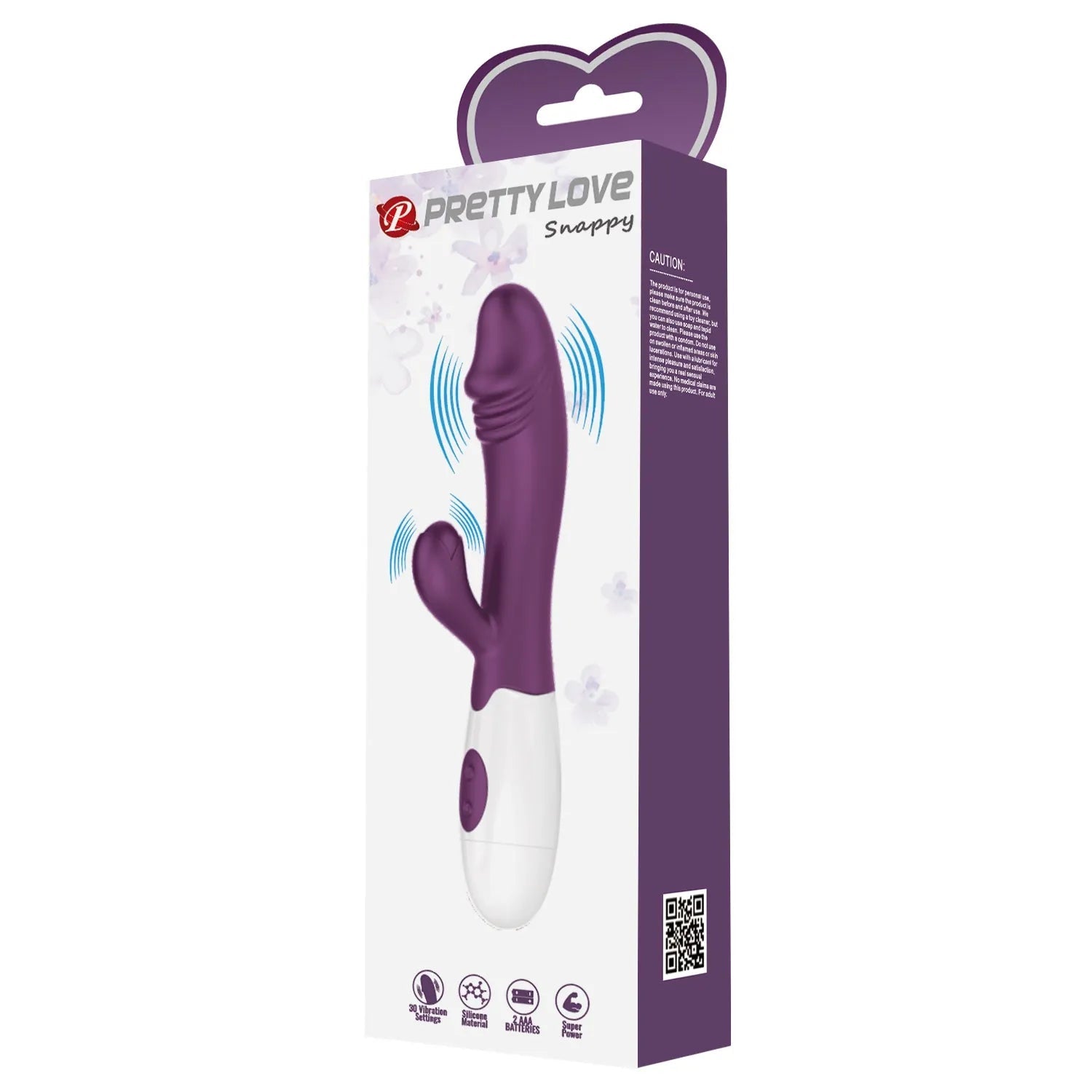 Snappy Vibratore Rabbit in Silicone - 30 modalità di vibrazione