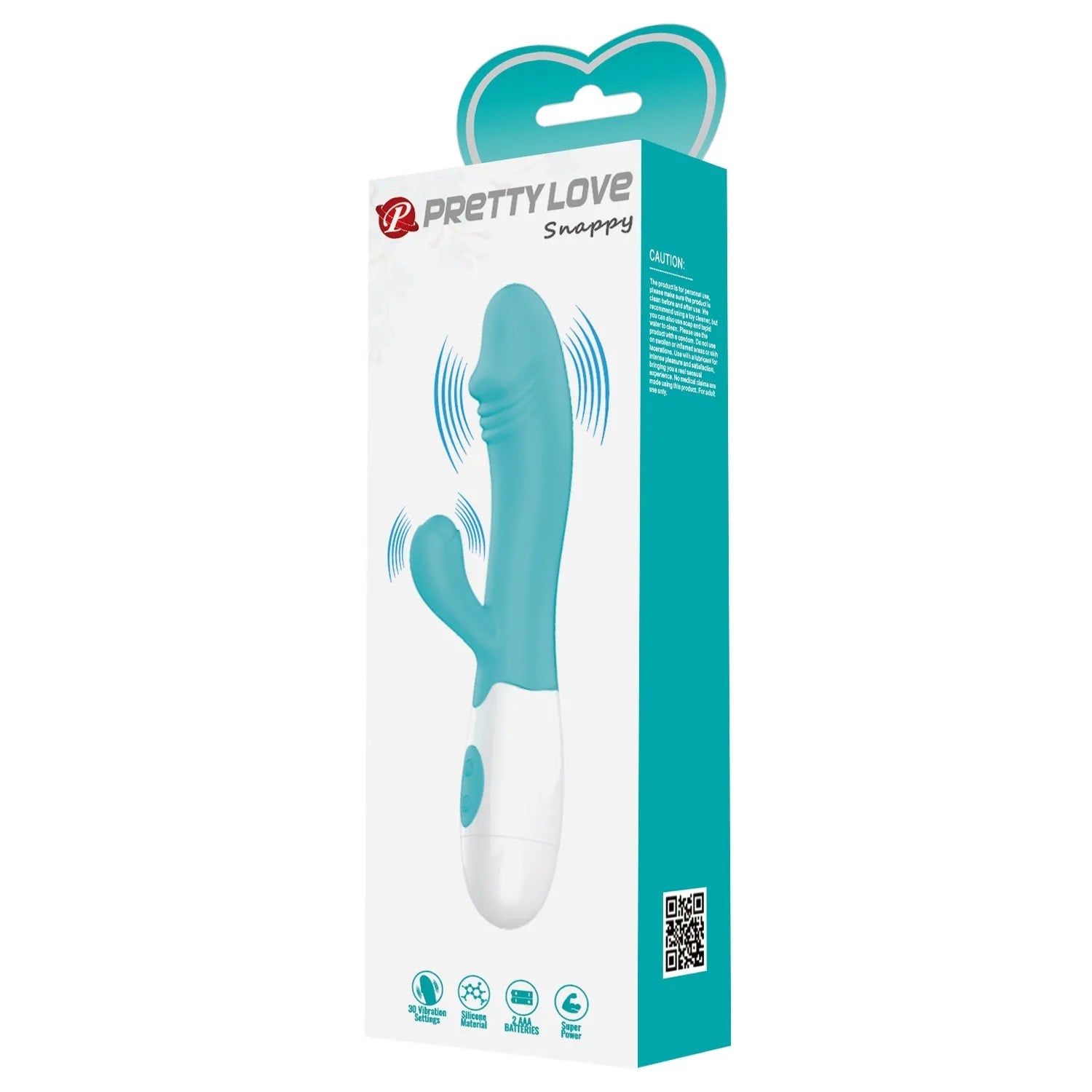 Snappy Vibratore Rabbit in Silicone - 30 modalità di vibrazione