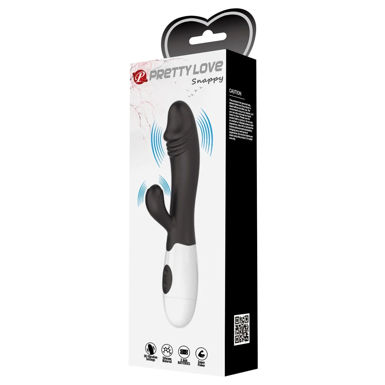 Snappy Vibratore Rabbit in Silicone - 30 modalità di vibrazione