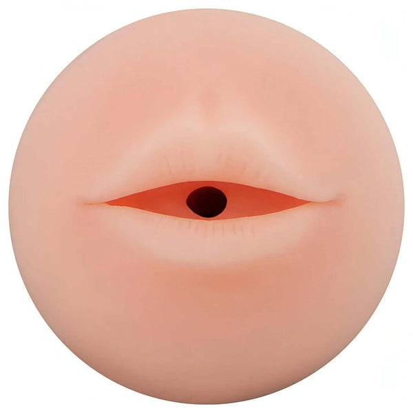 Soft Mouth Tube Cup - Masturbatore bocca vibrante bocca in cyberskin