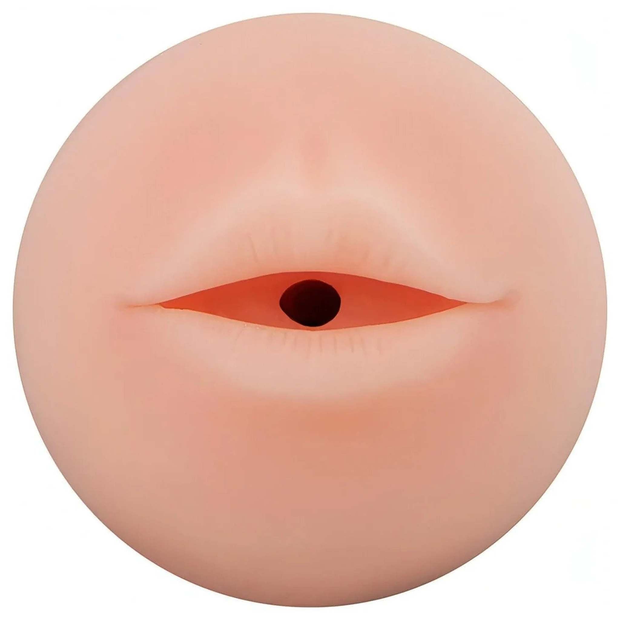 Soft Mouth Tube Cup - Masturbatore bocca vibrante bocca in cyberskin