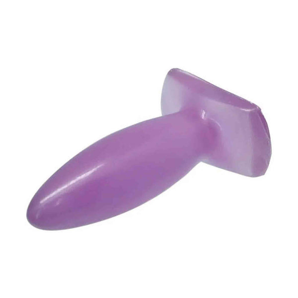 Plug anale viola con base a T e finitura opaca