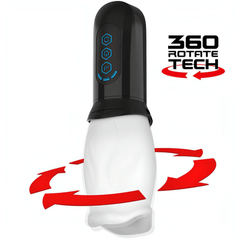 SpinJob Masturbatore Elettrico con Rotazione a 360° per simulare rapporto orale - Texture Interna Stimolante